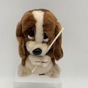 Applause VTG Sad Sam Dog Valentines Day Plush 6.5" NWT Missing Balloon